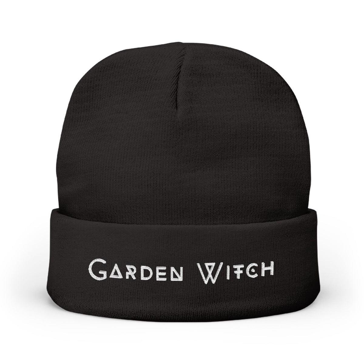 Garden Witch Knit Beanie (Embroidered)