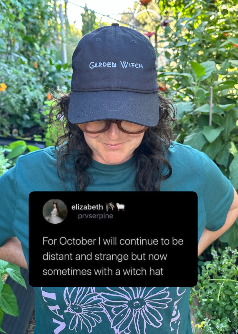 Organic Garden Witch Baseball Cap (Embroidery)
