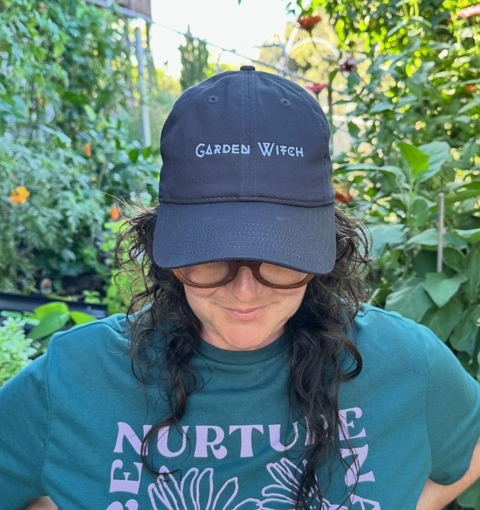 Organic Garden Witch Baseball Cap (Embroidery)