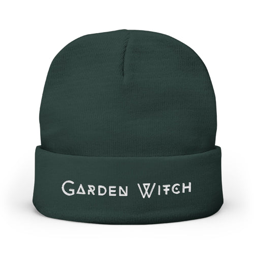 Garden Witch Knit Beanie (Embroidered)